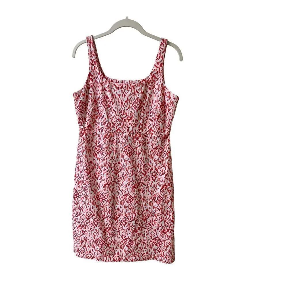 Tommy Bahama geometric print tank dress cotton knit sz Small